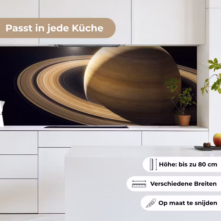 Küchenrückwand - Planet – Ringe – Weltraum - Planeet - Ringen - Ruimte keuken achterwand 2 middel