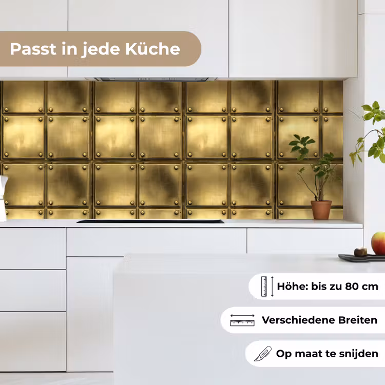 Platen - Industrieel - Stoer - Goud keuken achterwand 2 middel 871 -sfeer4_DE