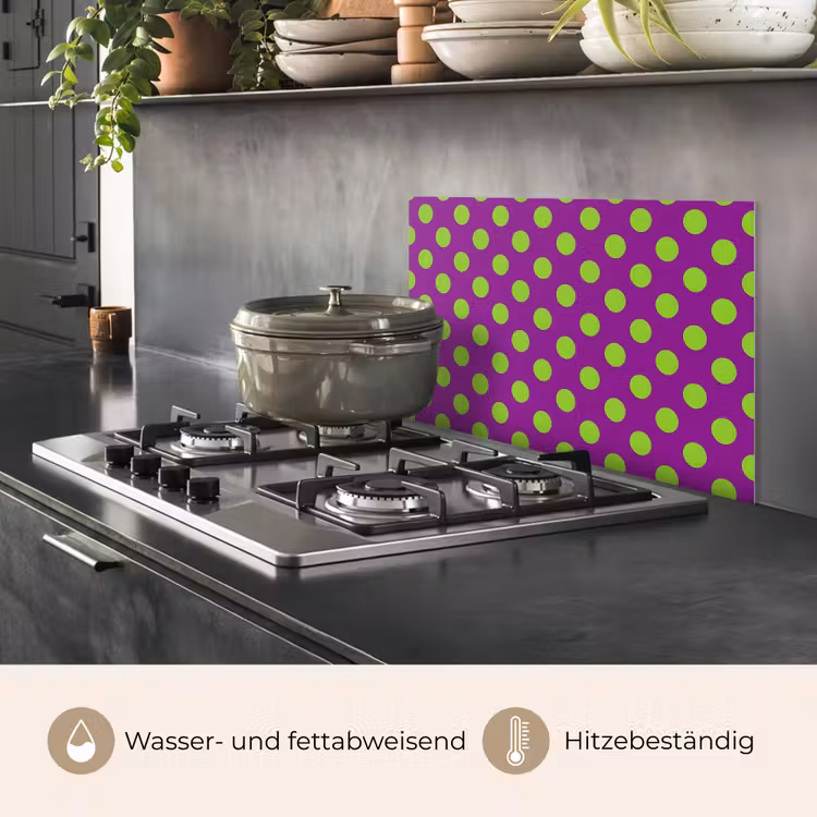 Stippen - Klassiek - Groen keuken achterwand spatscherm klein 900 -usp_DE