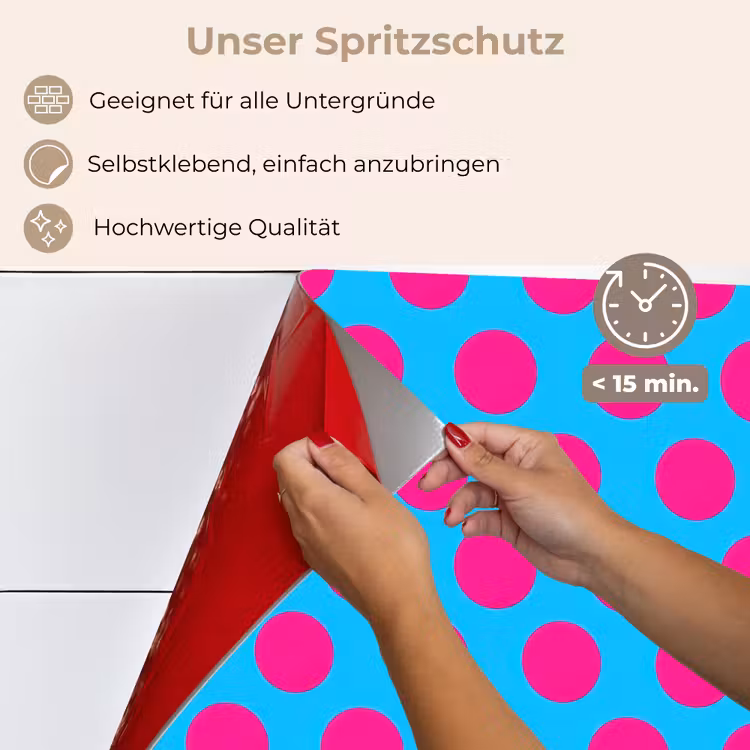 Stippen - Klassiek - Roze keuken achterwand spatscherm klein 900 -spatscherm_DE
