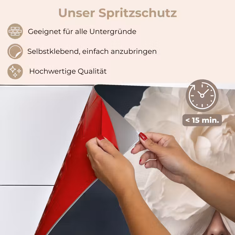Portret - Mysterieus - Wit keuken achterwand spatscherm klein -spatscherm_DE