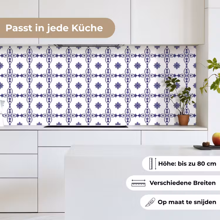 Portugal - Patronen - Blauw keuken achterwand 2 middel 871 -sfeer4_DE