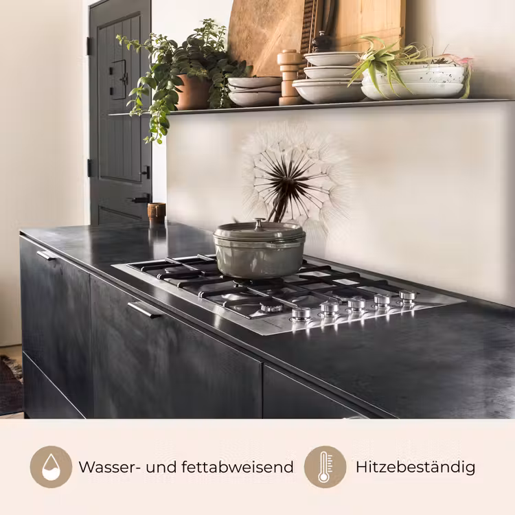 Paardenbloem - Minimalistisch - Wit keuken achterwand 2 middel -usp_DE