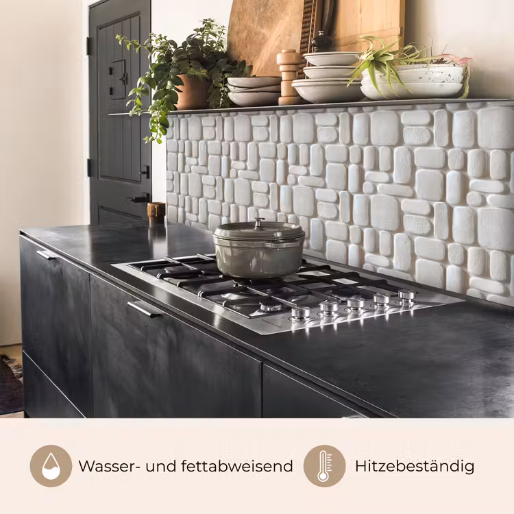 Reliëf - Structuur - Wit keuken achterwand 2 middel 871 -usp_DE