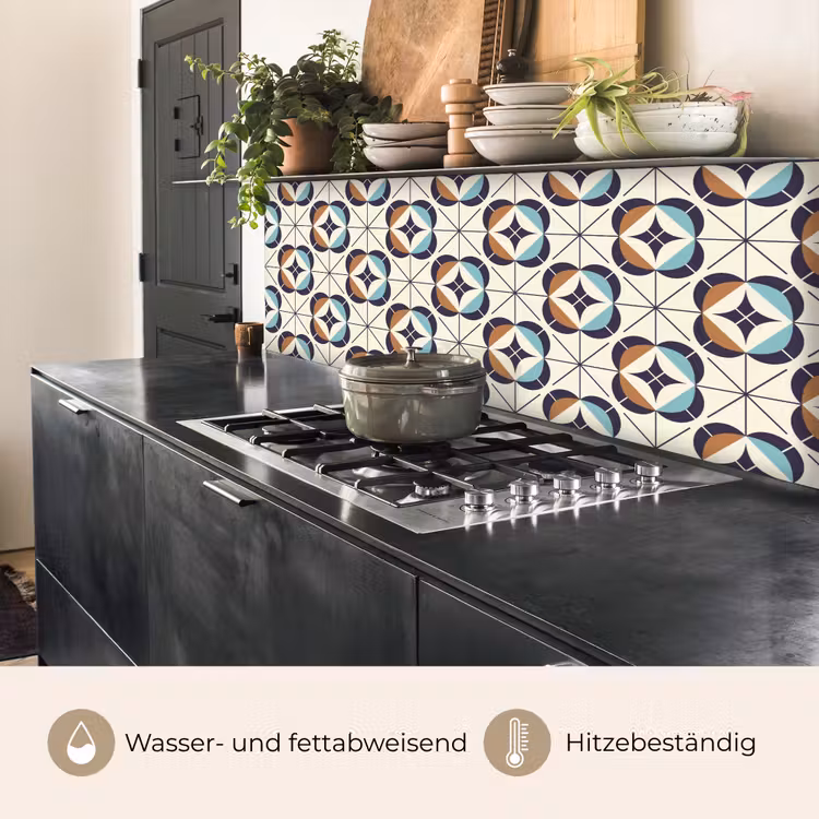 Retro - Design - Geometrie keuken achterwand 2 middel 871 -usp_DE