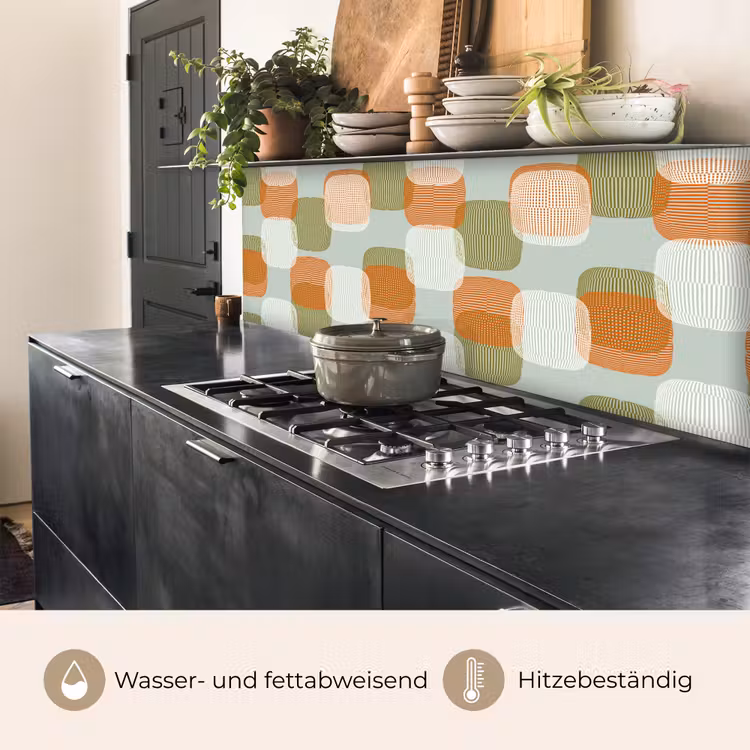 Retro - Patroon - Pastel keuken achterwand 2 middel 871 -usp_DE