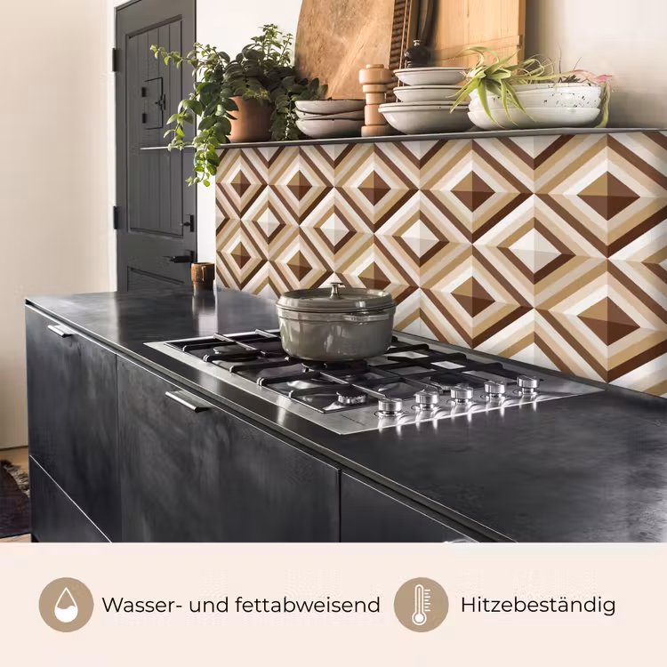Retro - Ster - Design keuken achterwand 2 middel 871 -usp_DE