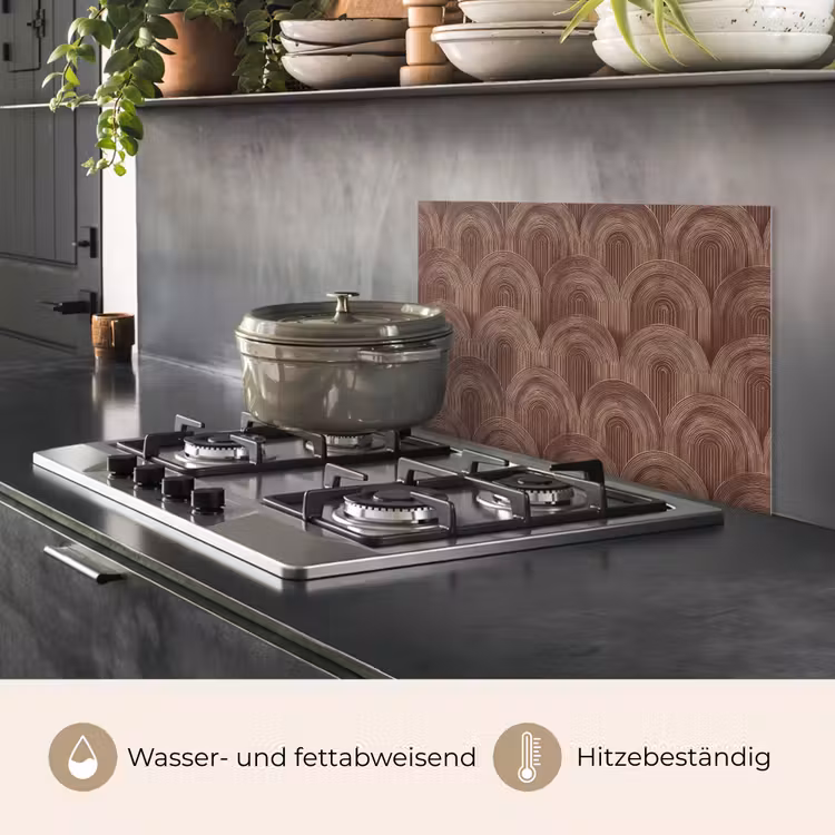 Ritmisch - Effect - Bruin keuken achterwand spatscherm klein 900 -usp_DE