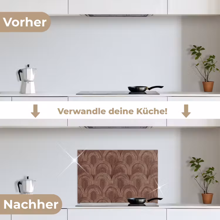 Ritmisch - Effect - Bruin keuken achterwand spatscherm klein 900 -voor_na_DE