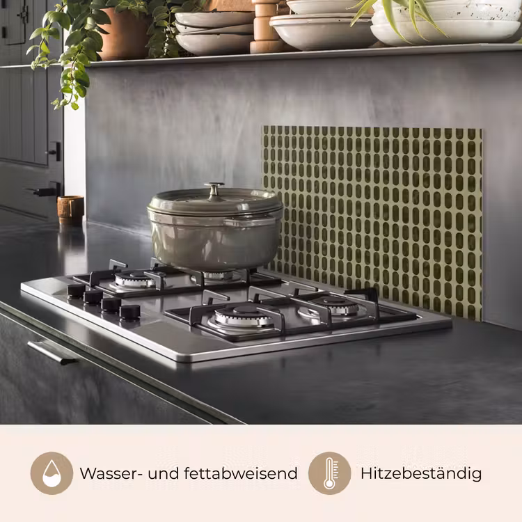 Ritmisch - Effect - Groen keuken achterwand spatscherm klein 900 -usp_DE