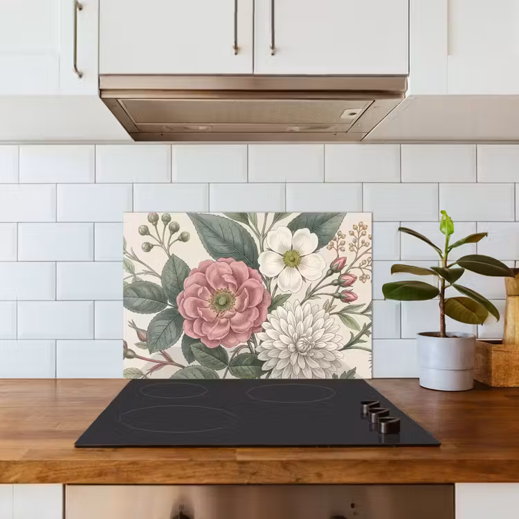 Romantisch - Design - Kleurrijk keuken achterwand spatscherm klein -sfeer2