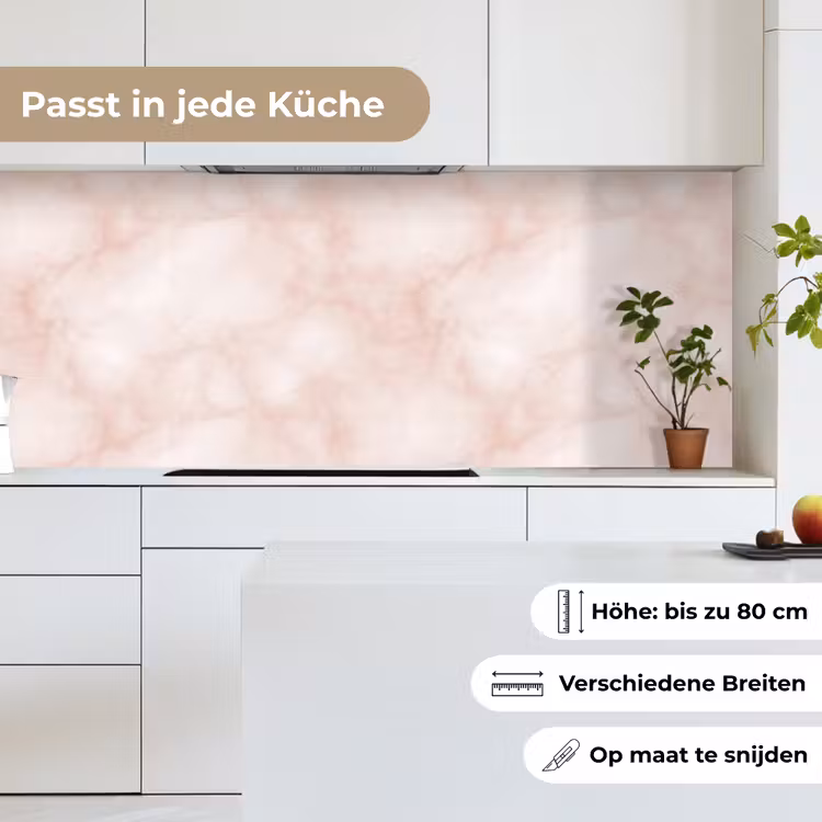 Roze - Marmer - Crème keuken achterwand 2 middel 871 -sfeer4_DE