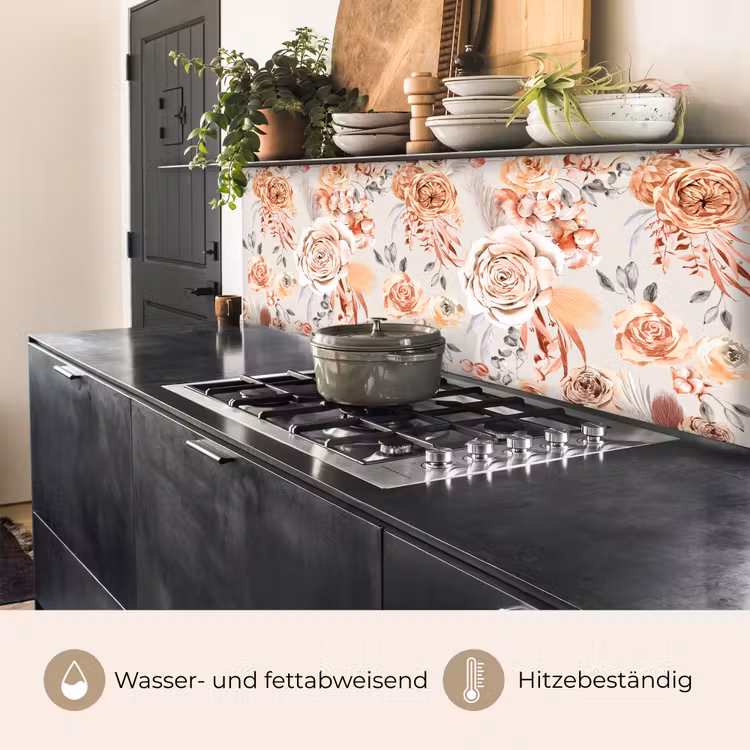 Rozen - Bloemen - Patroon keuken achterwand 2 middel 871 -usp_DE