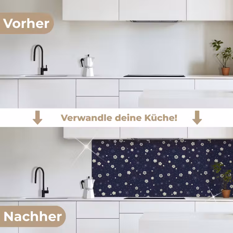 Sakura - Bloemen - Japans - Patronen keuken achterwand 2 middel 871 -voor-na_DE