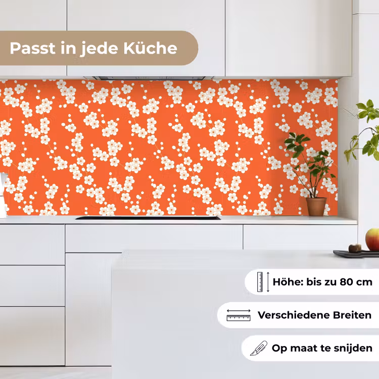 Sakura - Bloemen - Patroon - Japan keuken achterwand 2 middel 871 -sfeer4_DE