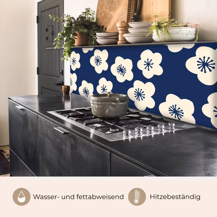 Sakura - Wit - Patroon - Japan keuken achterwand 2 middel 871 -usp_DE
