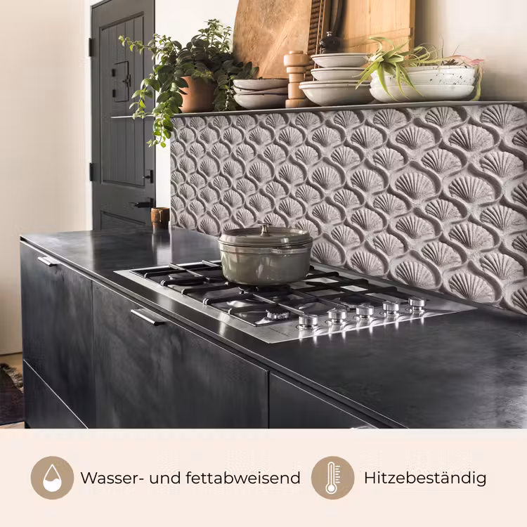Zand - Schelpenvorm - Grijs keuken achterwand 2 middel 871 -usp_DE