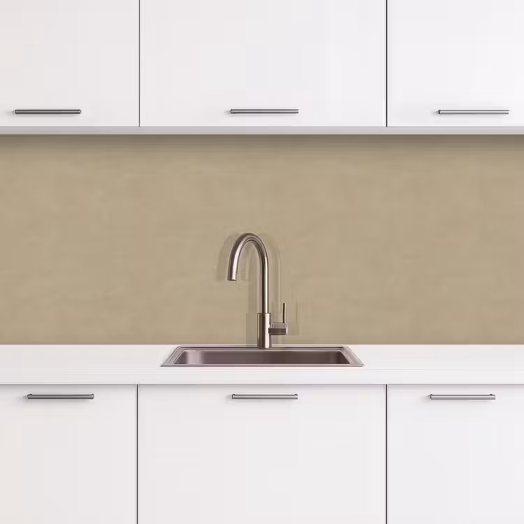 Zandkleur - Korrelige structuur - Beton keuken achterwand 2 middel 871 -3d