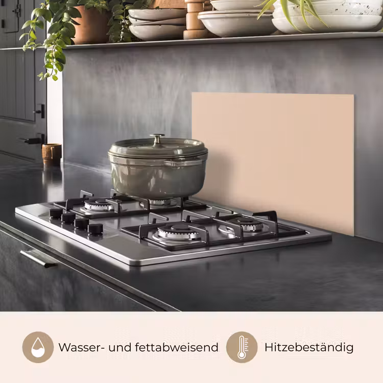 Zachte Zandgloed keuken achterwand spatscherm klein -usp_DE