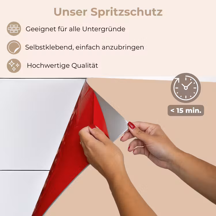 Zachte Zandgloed keuken achterwand spatscherm klein -spatscherm_DE