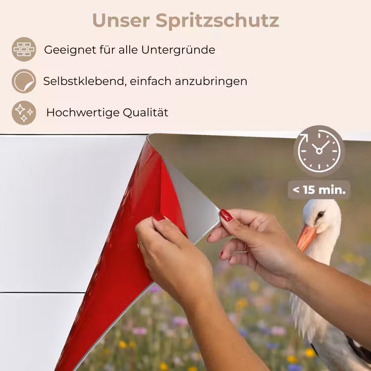 Ooienvaar - Bloemen - Weide - Kleurrijk keuken achterwand spatscherm klein -spatscherm_DE