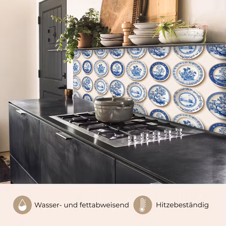 Borden - Bomen - Planten - Blauw keuken achterwand 2 middel 871 -usp_DE