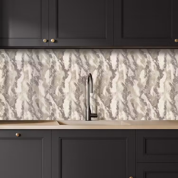 Slang - Patroon - Taupe keuken achterwand 2 middel 871 -sfeer1