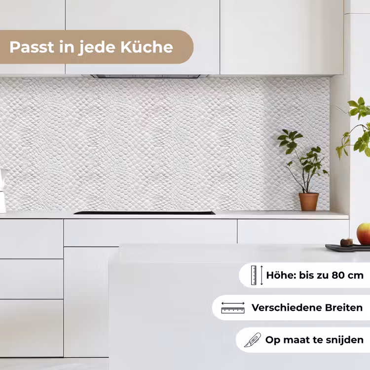 Slang - Patroon - Wit keuken achterwand 2 middel 871 -sfeer4_DE