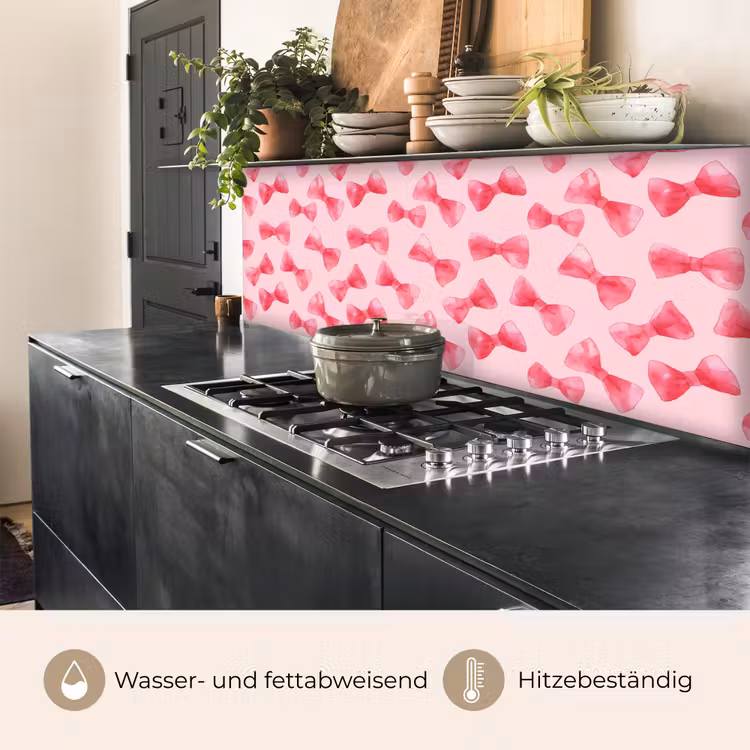 Strikken - Aquarel - Roze keuken achterwand 2 middel 871 -usp_DE