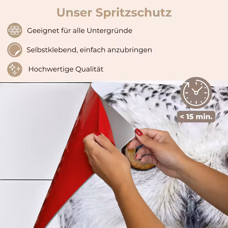 Sneeuwuil - Oog - Wildlife - Wit keuken achterwand spatscherm klein -spatscherm_DE