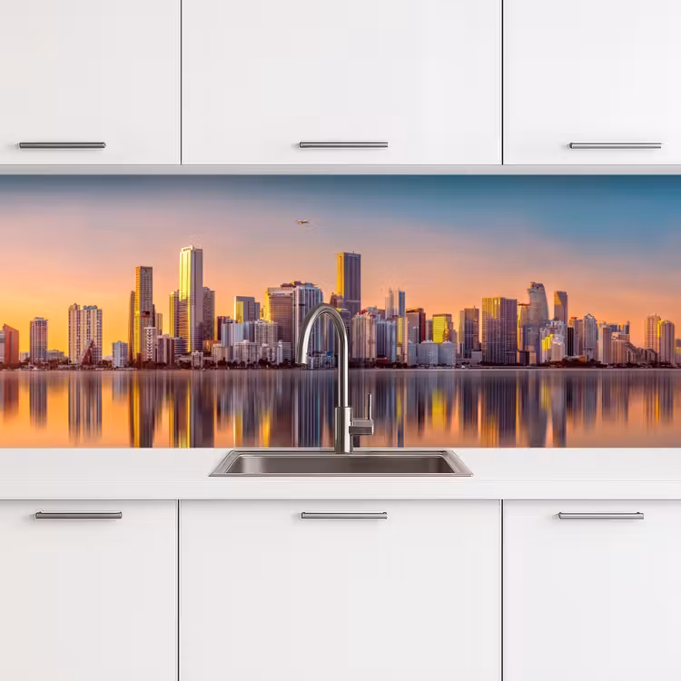 Skyline - Gebouwen - Steden keuken achterwand 2 middel -3d