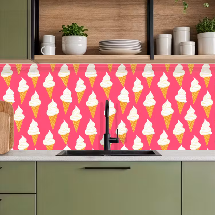 Softijs - Horentje - Roze keuken achterwand 2 middel 871 -sfeer3