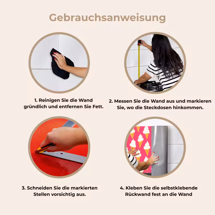 Softijs - Horentje - Roze keuken achterwand 2 middel 871 -gebruiksaanwijzing_DE
