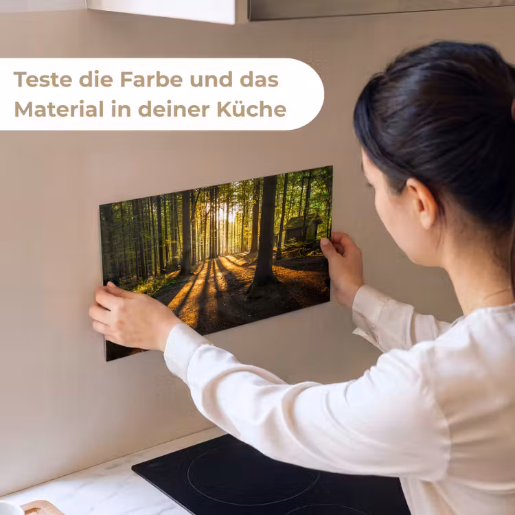 Zon - Bomen - Bos - Landschap - Natuur keuken achterwand sample klein -USP_sampleDE