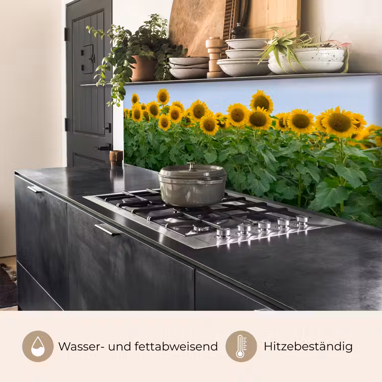 Zonnebloemen - Geel - Natuur keuken achterwand 2 middel -usp_DE
