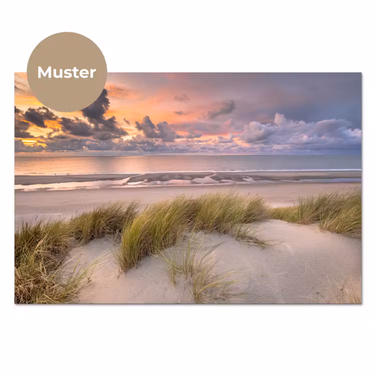 Zonsondergang - Duin - Strand - Planten - Zee keuken achterwand sample klein -3d_DE