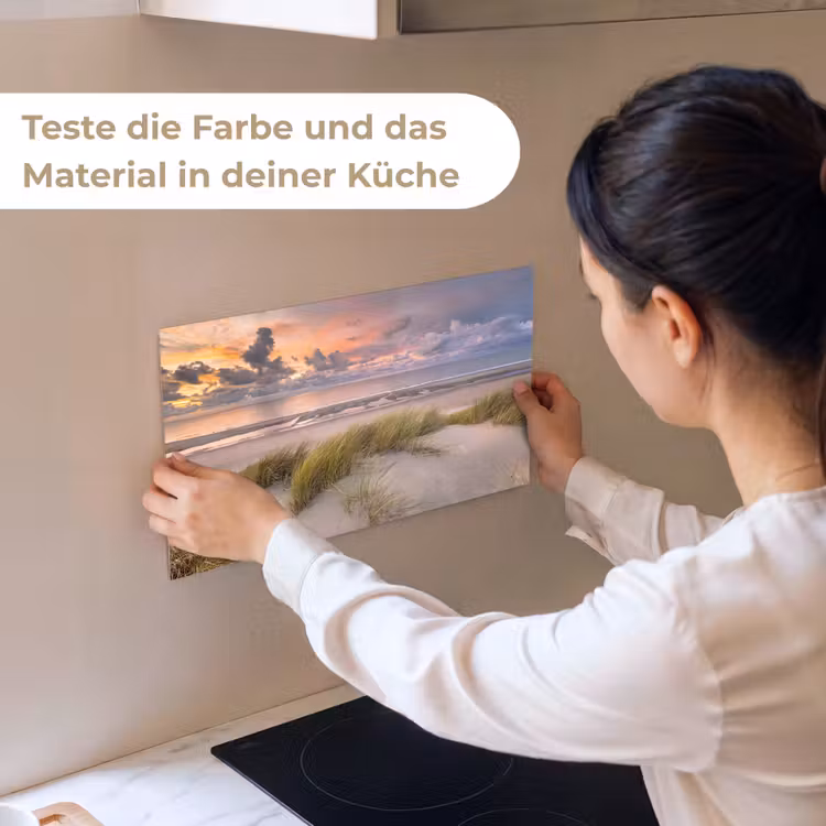 Zonsondergang - Duin - Strand - Planten - Zee keuken achterwand sample klein -USP_sampleDE