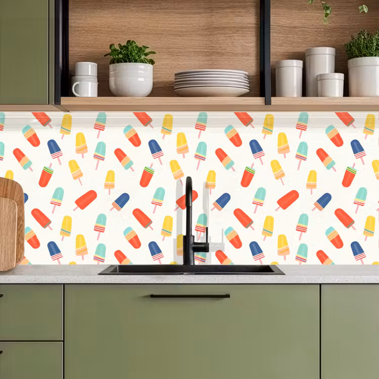 IJsjes - Speels - Kleurrijk keuken achterwand 2 middel 871 -sfeer3