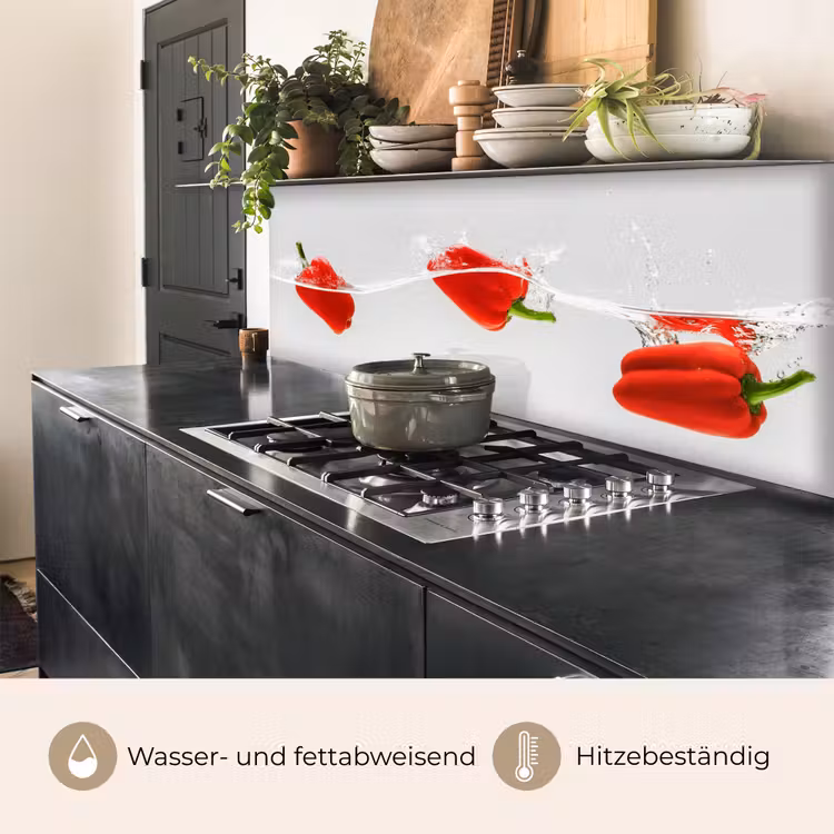Splash - Groente - Rood keuken achterwand 2 middel -usp_DE