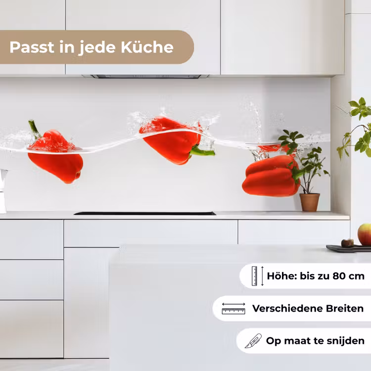 Splash - Groente - Rood keuken achterwand 2 middel -sfeer4_DE