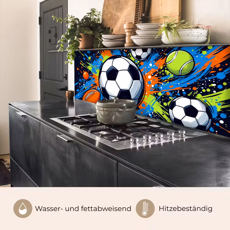 Sport - Ballen - Kleurrijk keuken achterwand 2 middel -usp_DE
