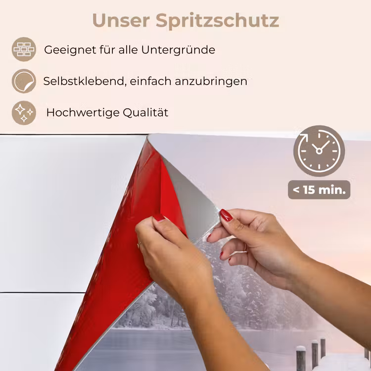 Steiger - Meer - Mist - Winter - Serene keuken achterwand spatscherm klein -spatscherm_DE