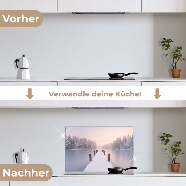 Steiger - Meer - Mist - Winter - Serene keuken achterwand spatscherm klein -voor_na_DE