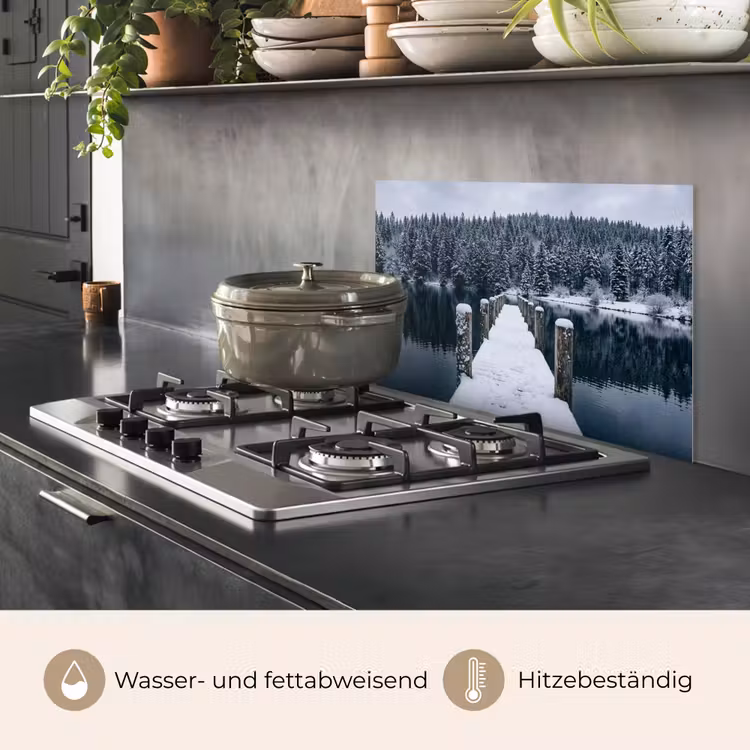 Steiger - Meer - Sneeuw - Bergen - Rustgevend keuken achterwand spatscherm klein -usp_DE