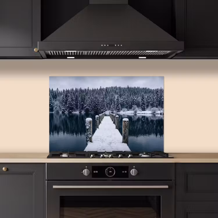 Steiger - Meer - Sneeuw - Bergen - Rustgevend keuken achterwand spatscherm klein -sfeer1