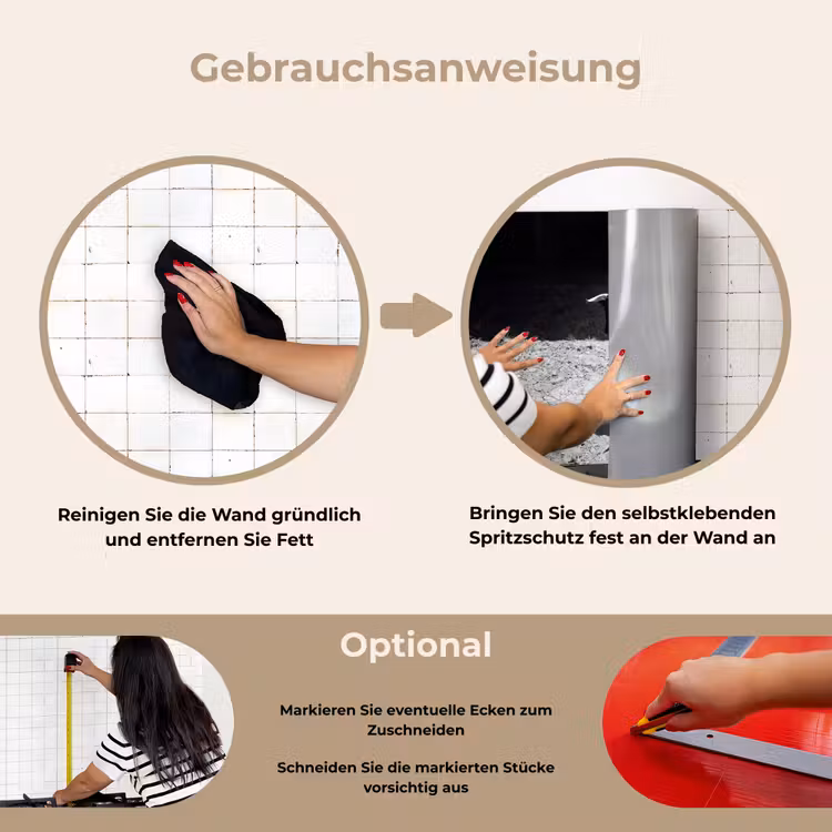 Stier - Schaduw - Dieren - Contrast - Zwart-wit keuken achterwand spatscherm klein -gebruiksaanwijzing_DE
