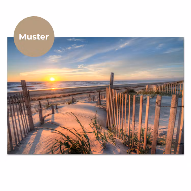 Strand - Zee - Duin - Zonsondergang - Landschap keuken achterwand sample klein -3d_DE