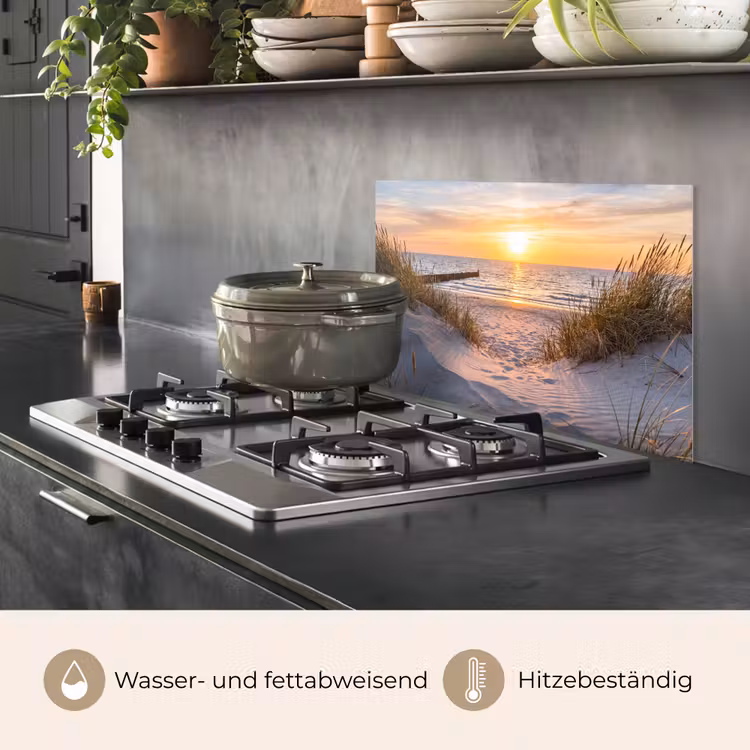 Strand - Zonsondergang - Natuur - Landschap keuken achterwand spatscherm klein -usp_DE
