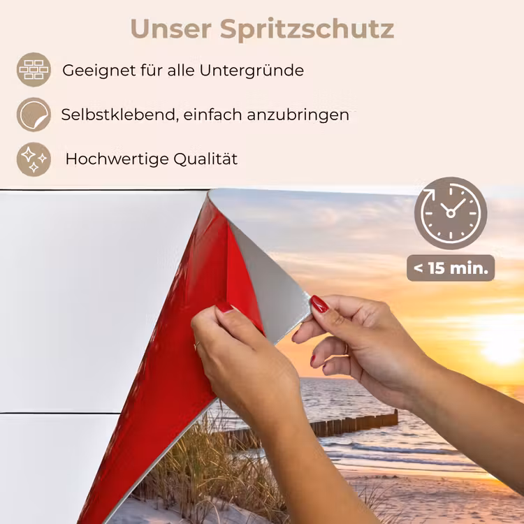 Strand - Zonsondergang - Natuur - Landschap keuken achterwand spatscherm klein -spatscherm_DE