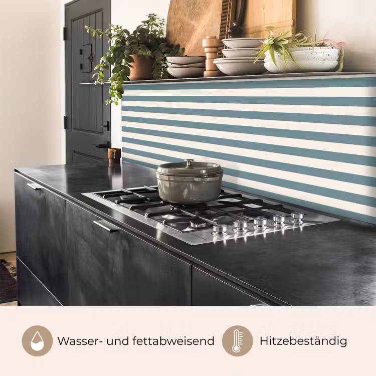 Strepen - Modern - Blauw keuken achterwand 2 middel 871 -usp_DE